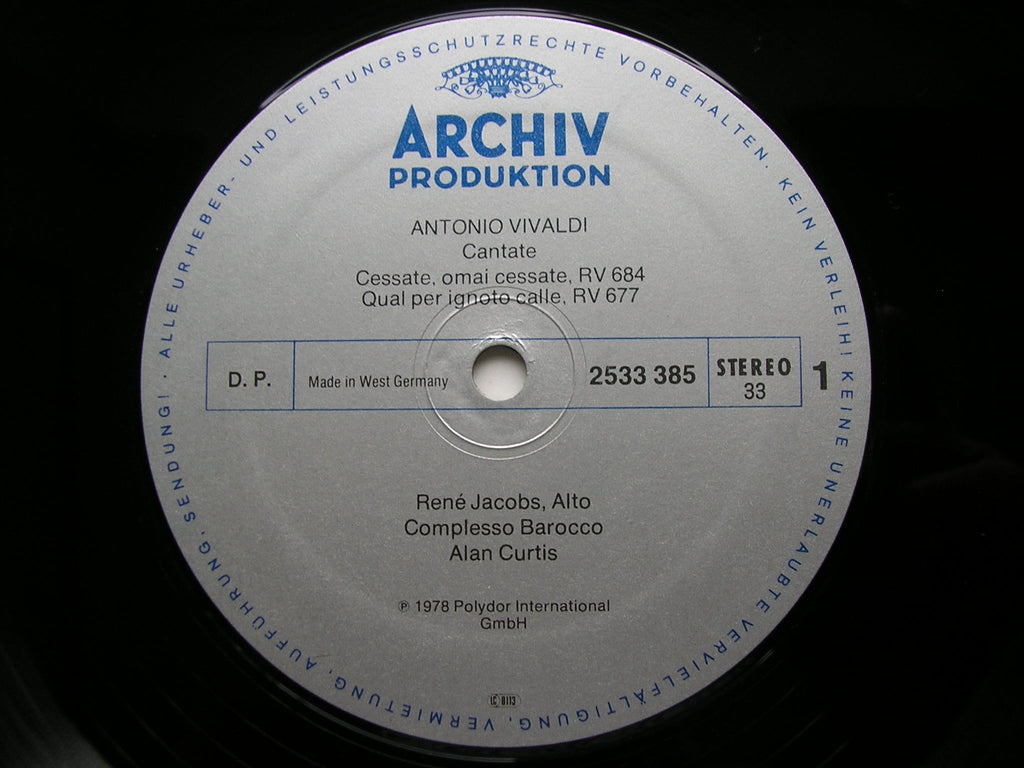 VIVALDI: CANTATE ITALIANE    RENE JACOBS / COMPLESSO BAROCCO / CURTIS     2533 385