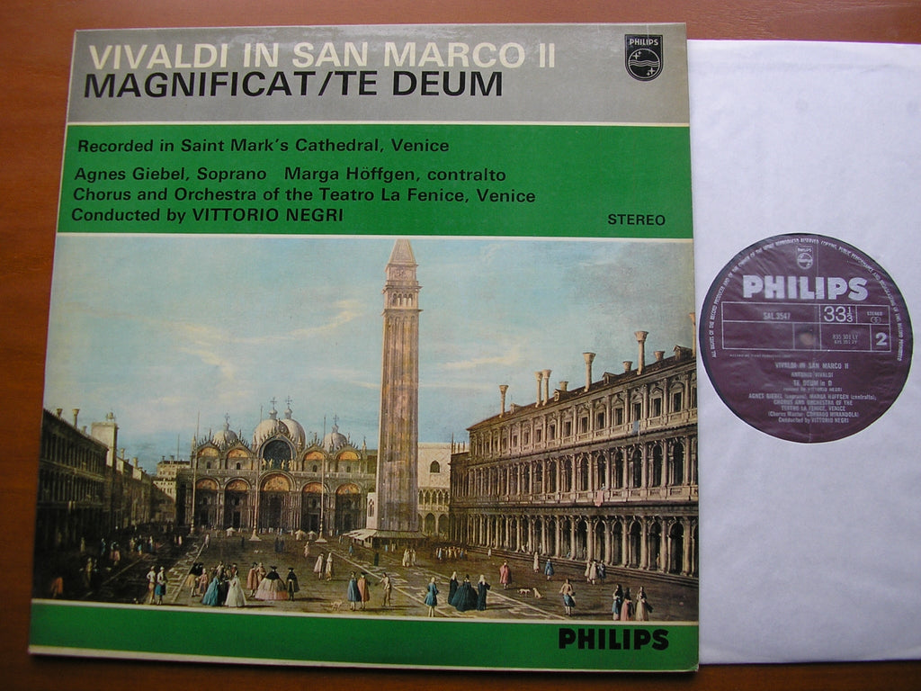 VIVALDI: MAGNIFICAT in G / TE DEUM in D       GIEBEL / HOFFGEN / LA FENICE ORCHESTRA / VITTORIO NEGRI      SAL 3547