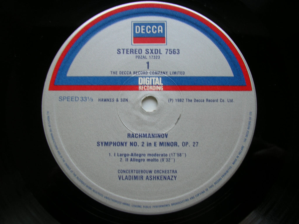 RACHMANINOV: SYMPHONIES 1 / 2 / 3 & YOUTH SYMPHONY      ASHKENAZY / CONCERTGEBOUW ORCHESTRA    3 LP