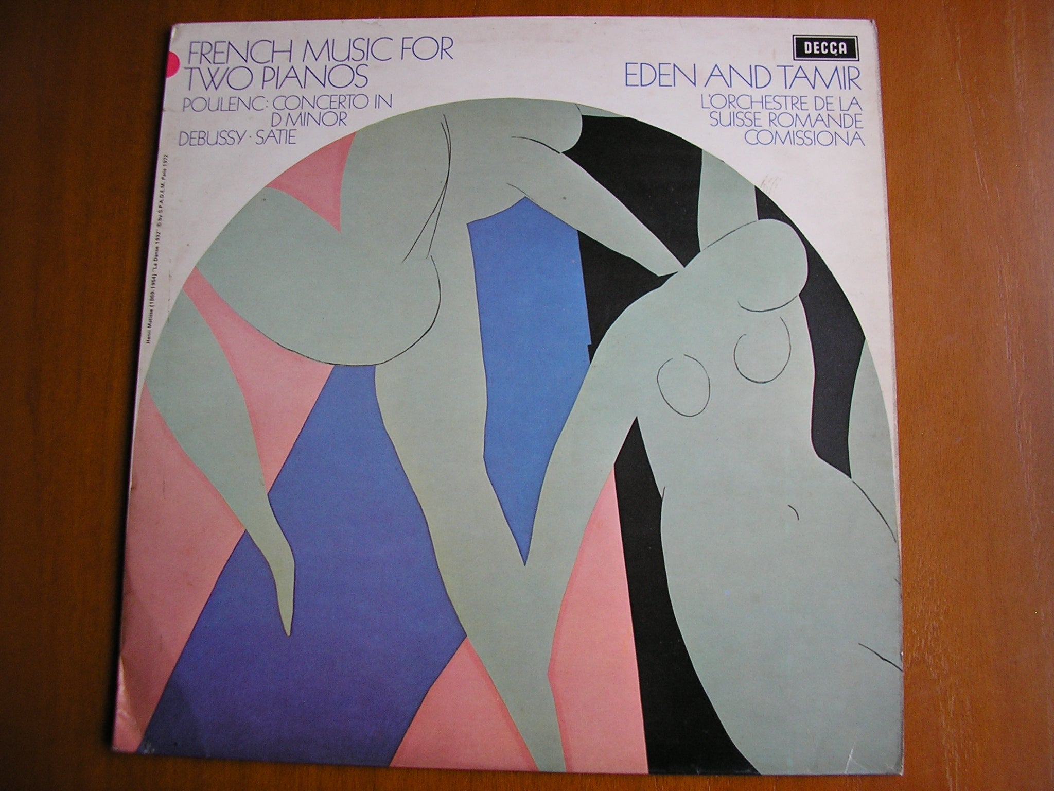 SXL 6551 FRENCH MUSIC FOR TWO PIANOS: POULENC / DEBUSSY / SATIE EDEN & TAMIR test pressing