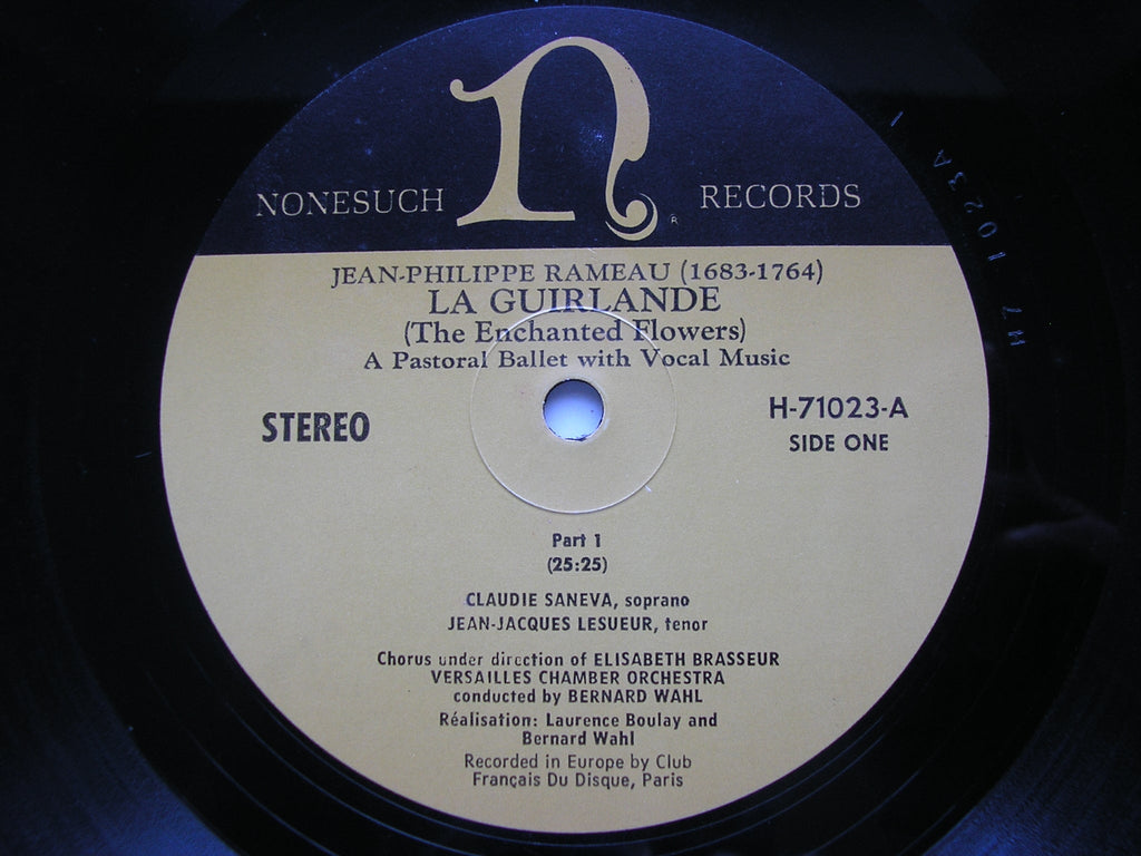 RAMEAU: LA GUIRLANDE      SOLOISTS / VERSAILLES CHAMBER ORCHESTRA / WAHL     H-71023