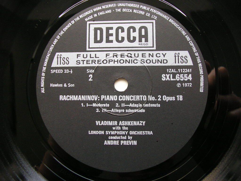 SXL 6554/56 RACHMANINOV: THE FOUR PIANO CONCERTOS / RHAPSODY  ASHKENAZY / LONDON SYMPHONY / PREVIN  3 LP