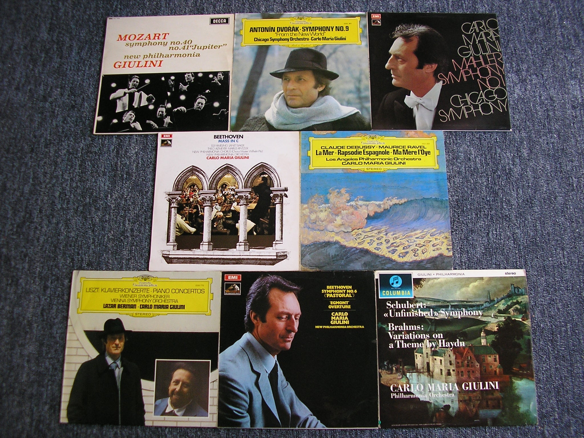 8 LP Classical Collections  -  CARLO MARIA GIULINI