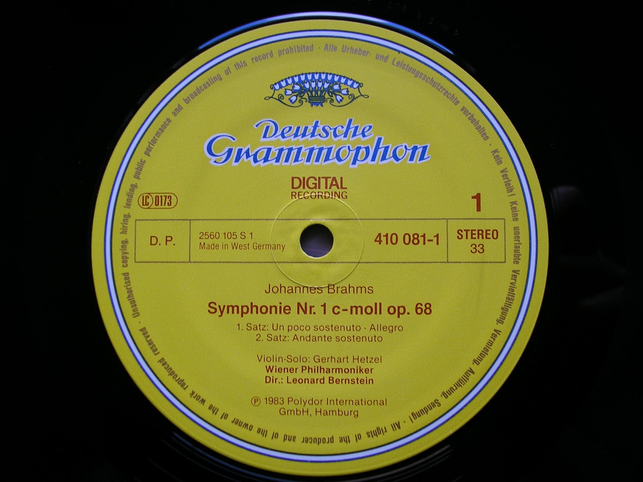 BRAHMS: THE FOUR SYMPHONIES / TWO OVERTURES / HAYDN VARIATIONS    BERNSTEIN / VIENNA PHILHARMONIC   410 081 - 084