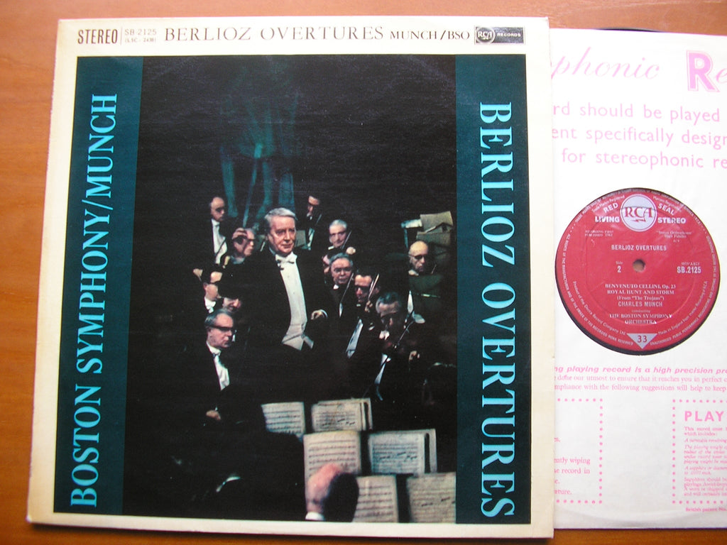 BERLIOZ: OVERTURES     CHARLES MUNCH / BOSTON SYMPHONY    SB 2125