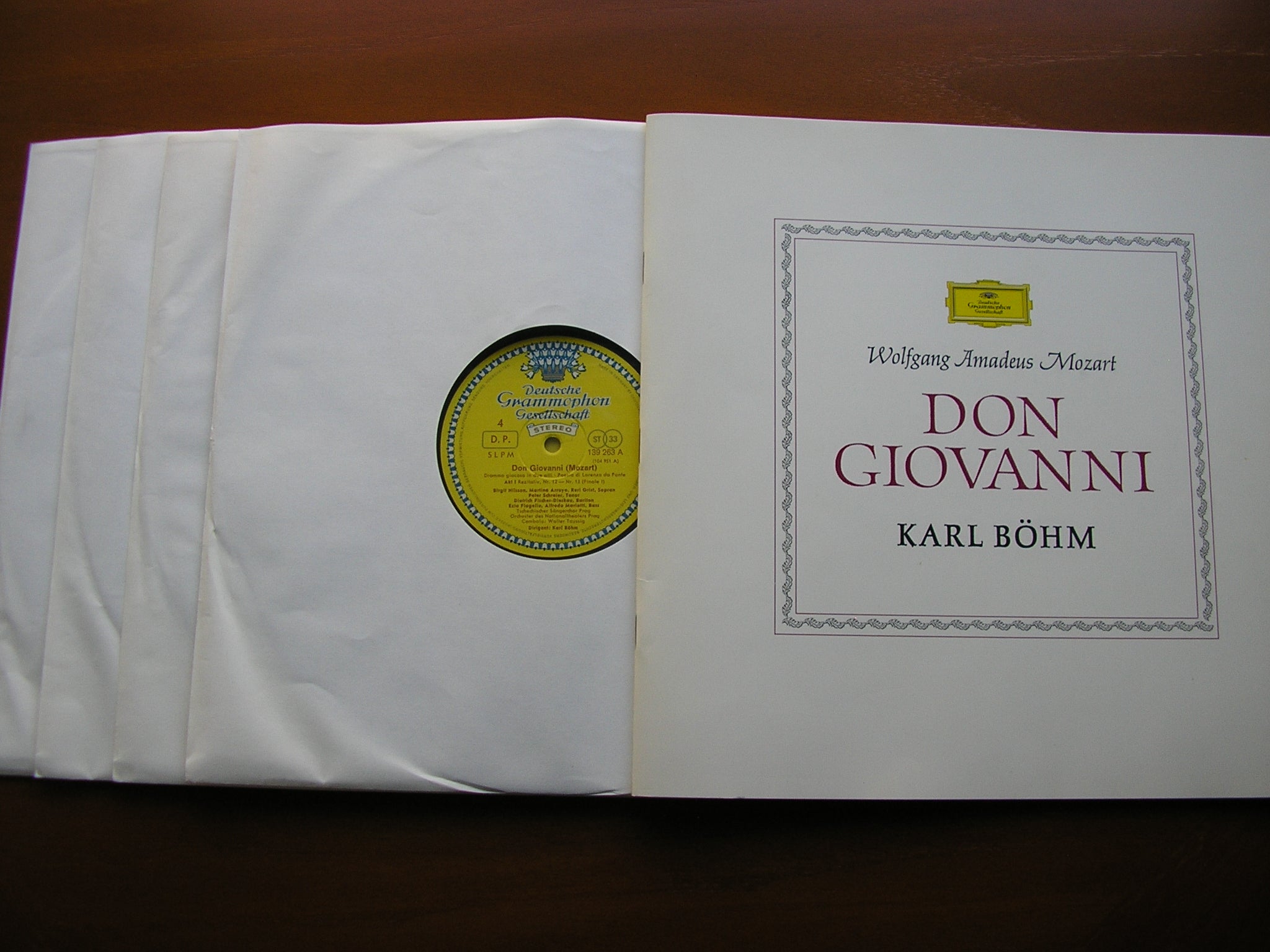 MOZART: DON GIOVANNI   FISCHER-DIESKAU / NILSSON / ARROYO / SCHREIER / NATIONAL THEATRE PRAGUE / BOHM   139 260 / 263