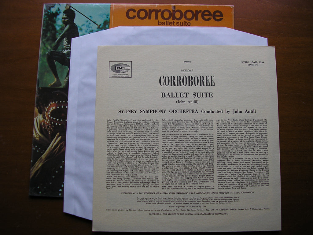 ANTILL: CORROBOREE / TRADITIONAL OVERTURE / GREEN BUSHES / WALTZING MATILDA       SYDNEY SYMPHONY / ANTILL      OASD 7554
