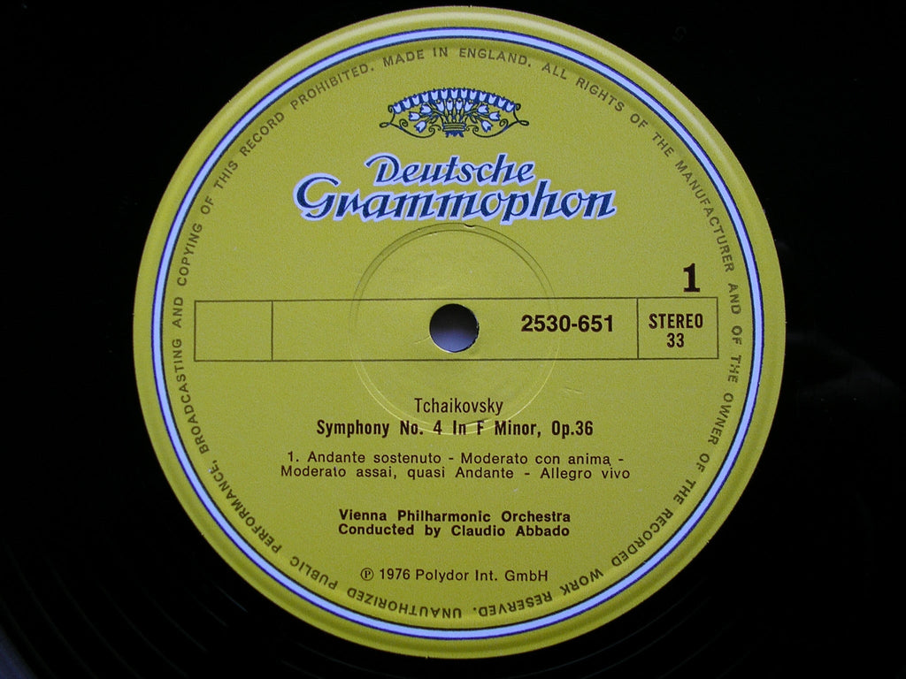 TCHAIKOVSKY: SYMPHONY No. 4   ABBADO / VIENNA PHILHARMONIC  2530 651