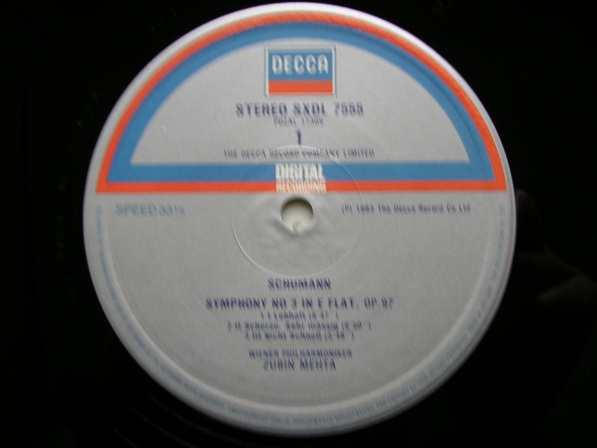 SXL 6819 / 6976 / SXDL 7555 SCHUMANN: THE SYMPHONIES / TWO OVERTURES MEHTA / VIENNA PHILHARMONIC