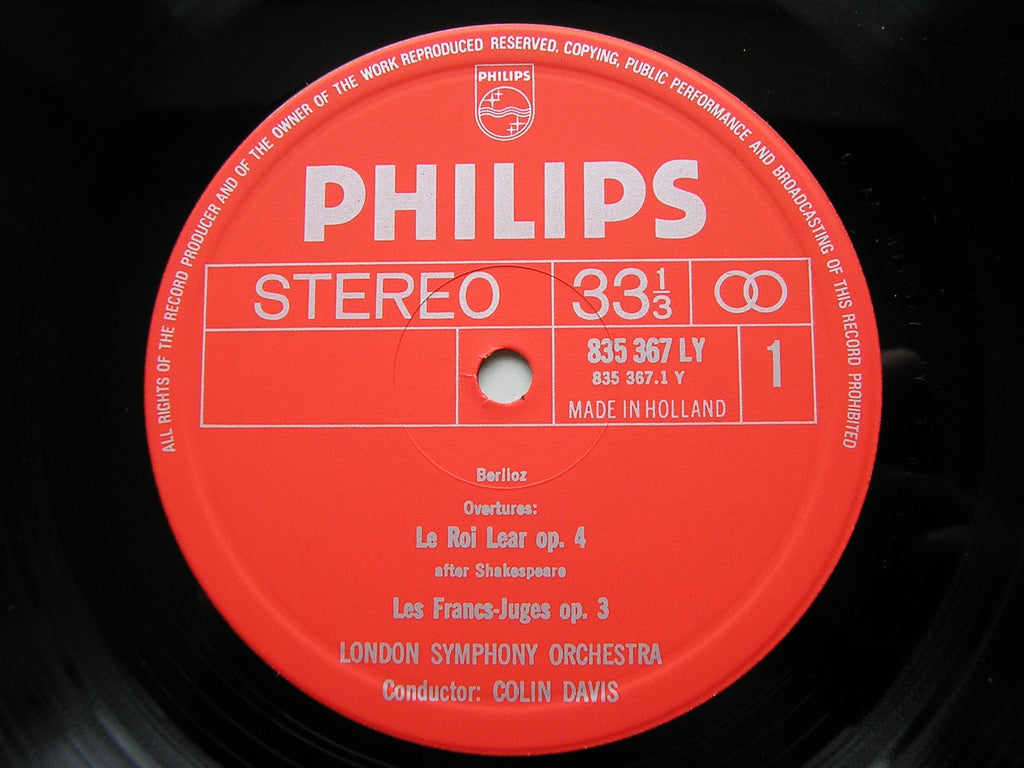 BERLIOZ: OVERTURES     COLIN DAVIS / LONDON SYMPHONY    SAL 3573