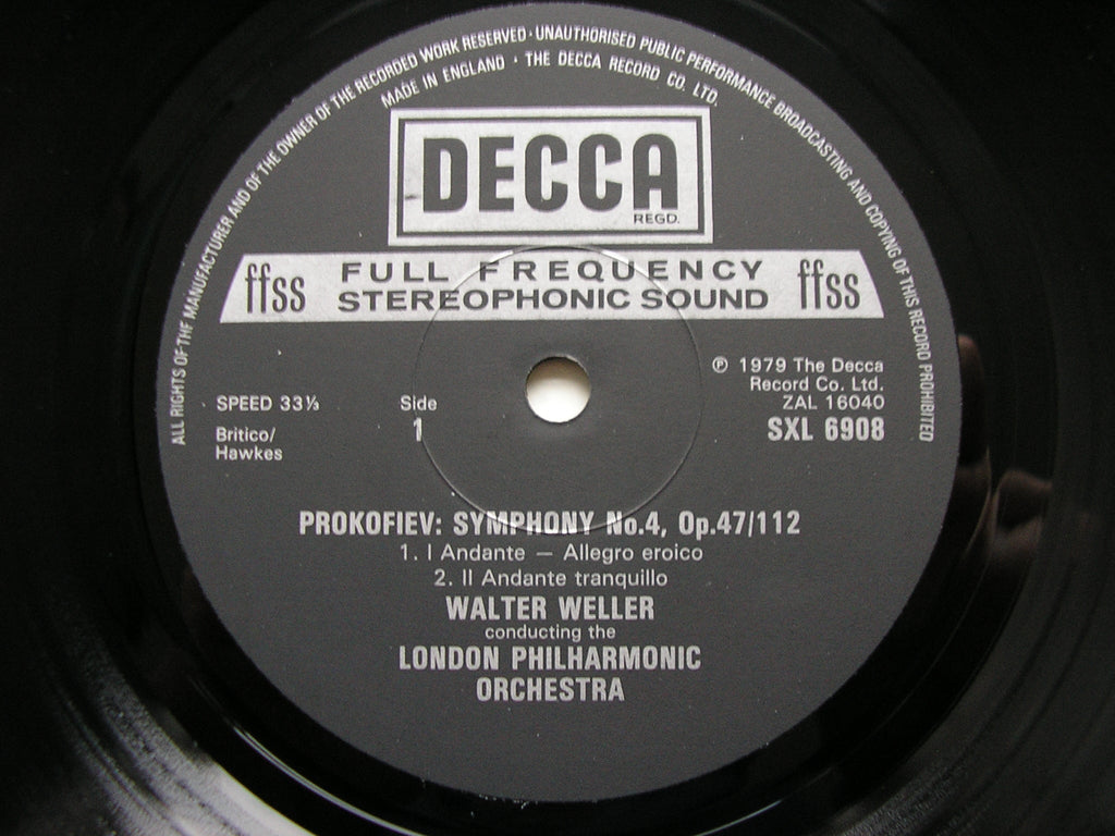 PROKOFIEV: THE SEVEN SYMPHONIES   WELLER / LONDON SYMPHONY / LONDON PHILHARMONIC  Decca 6LP