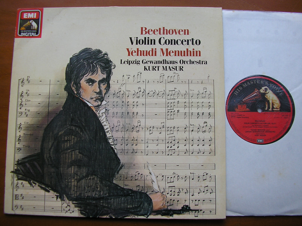 BEETHOVEN: VIOLIN CONCERTO      MENUHIN / LEIPZIG GEWANDHAUS / MASUR      ASD 4280