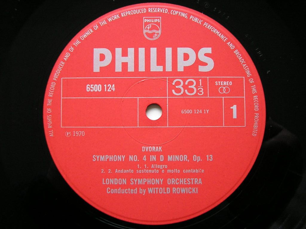 DVORAK: THE NINE SYMPHONIES / THREE OVERTURES   ROWICKI / LONDON SYMPHONY   9LP