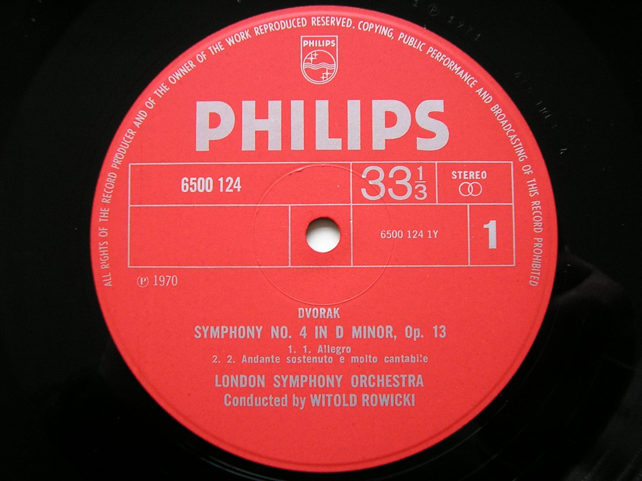 DVORAK: THE NINE SYMPHONIES / THREE OVERTURES   ROWICKI / LONDON SYMPHONY   9LP