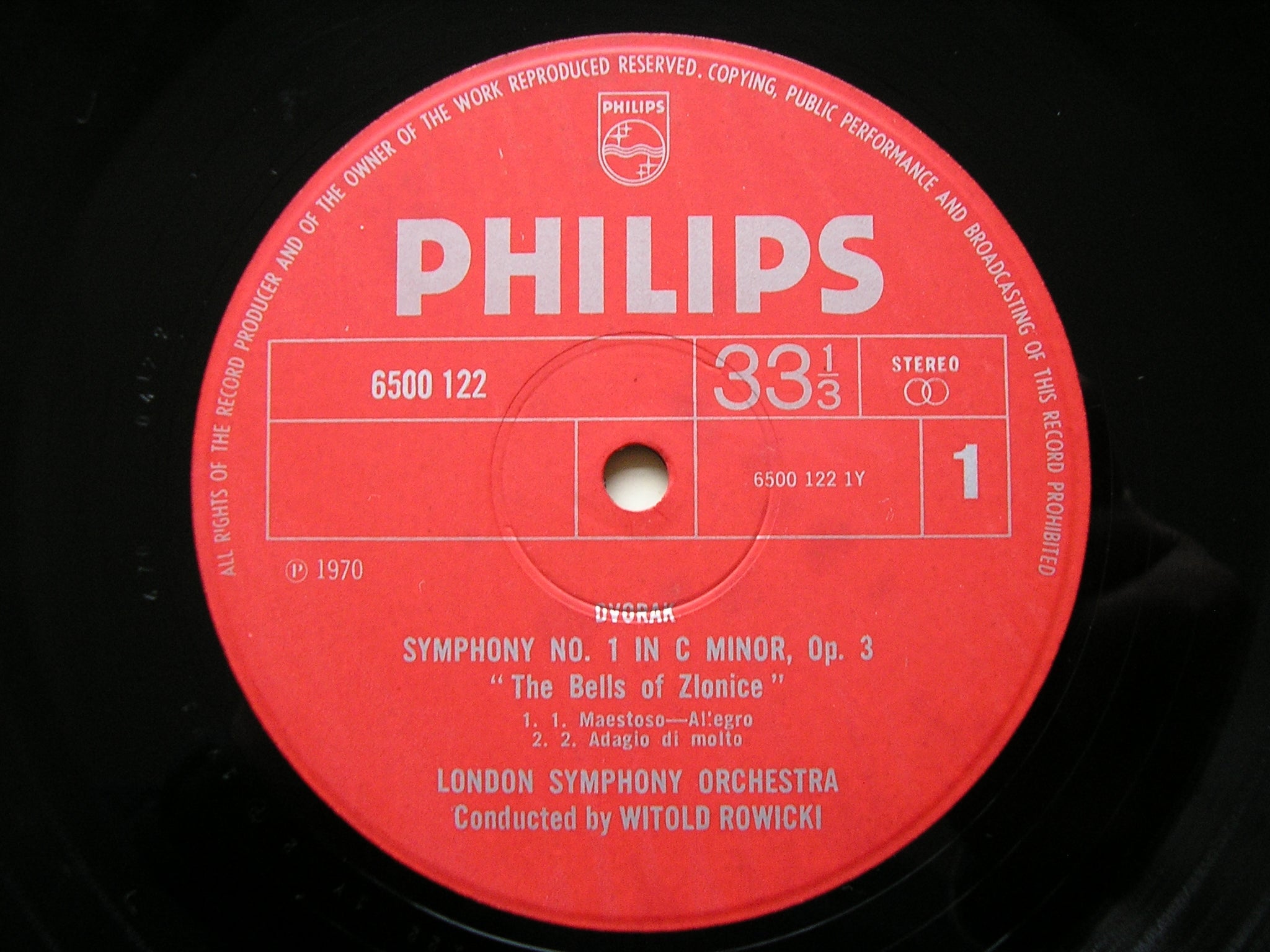 DVORAK: THE NINE SYMPHONIES / THREE OVERTURES   ROWICKI / LONDON SYMPHONY   9LP