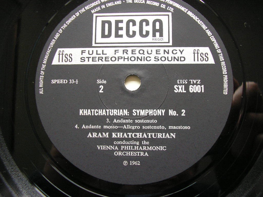 KHACHATURIAN: SYMPHONY No. 2     KHACHATURIAN / VIENNA PHILHARMONIC    SXL 6001