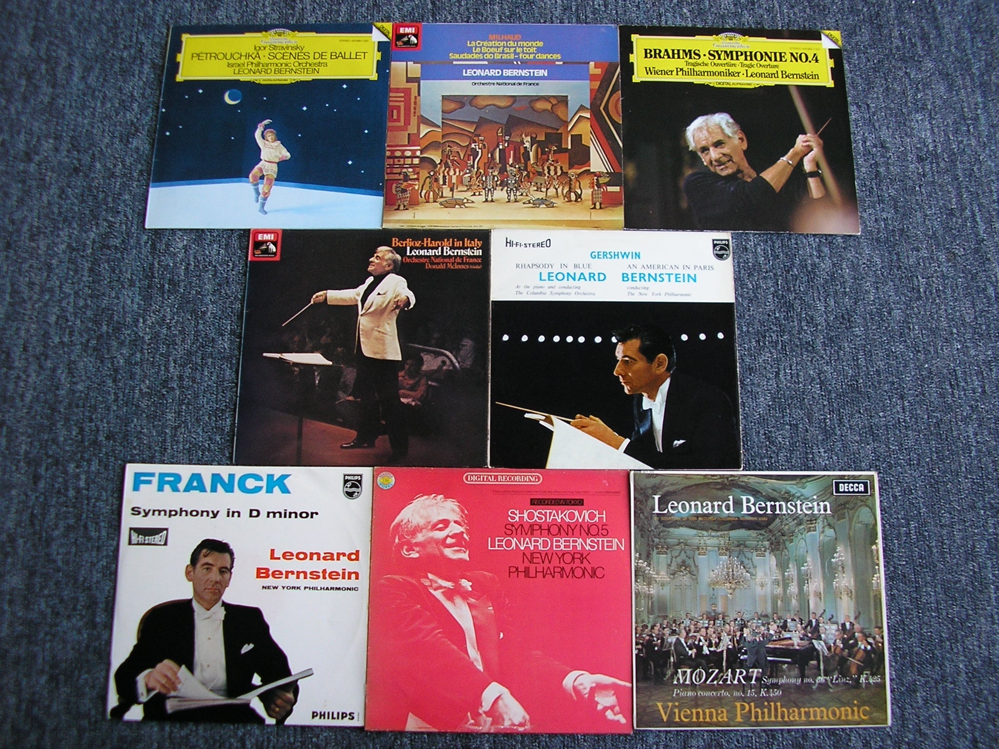 8 LP Classical Collections  -  LEONARD BERNSTEIN