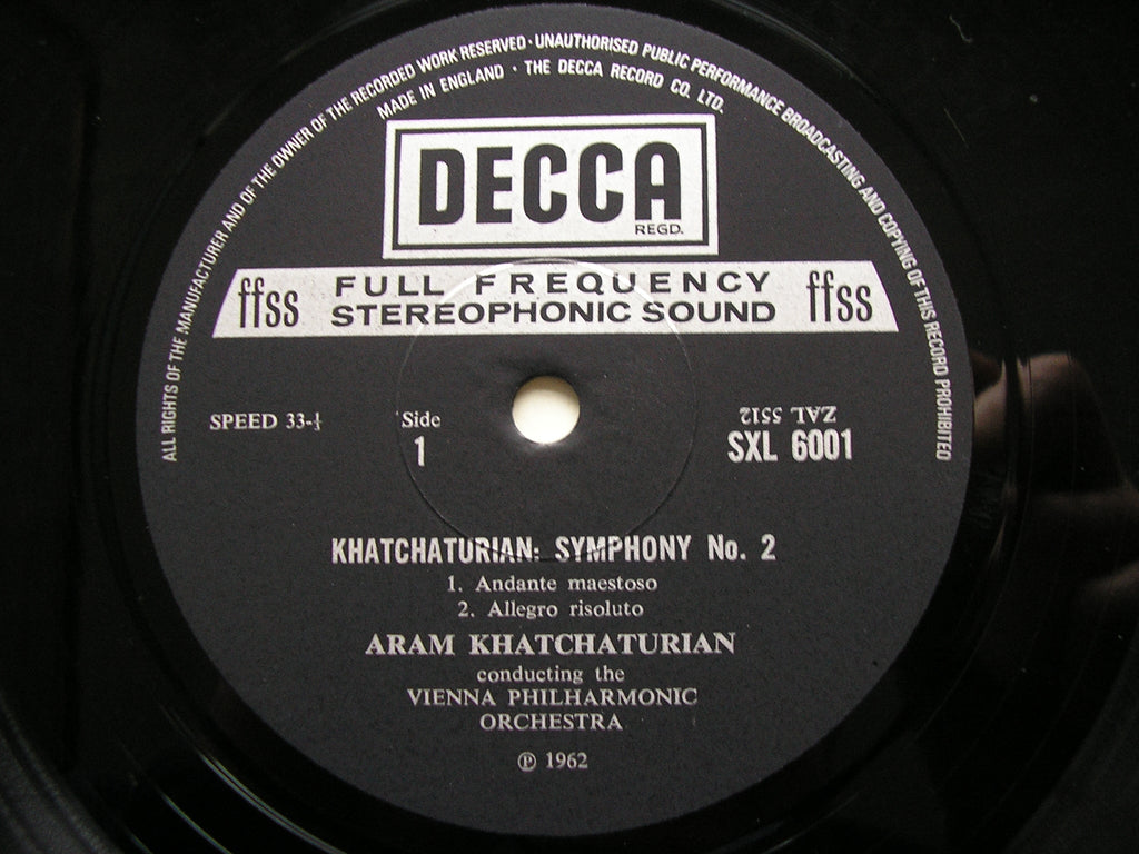KHACHATURIAN: SYMPHONY No. 2     KHACHATURIAN / VIENNA PHILHARMONIC    SXL 6001