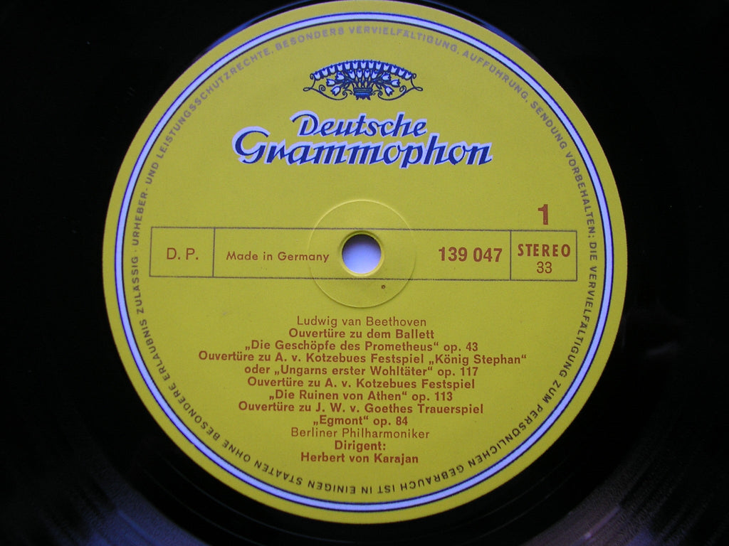 BEETHOVEN: COMPLETE OVERTURES     KARAJAN / BERLIN PHILHARMONIC  2LP    2707 046