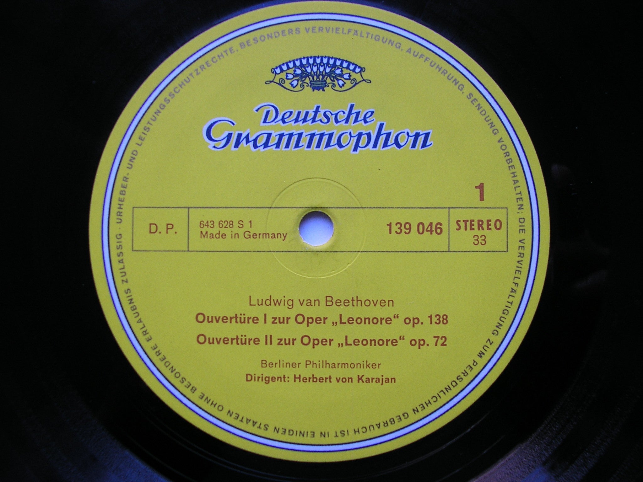BEETHOVEN: COMPLETE OVERTURES     KARAJAN / BERLIN PHILHARMONIC  2LP    2707 046