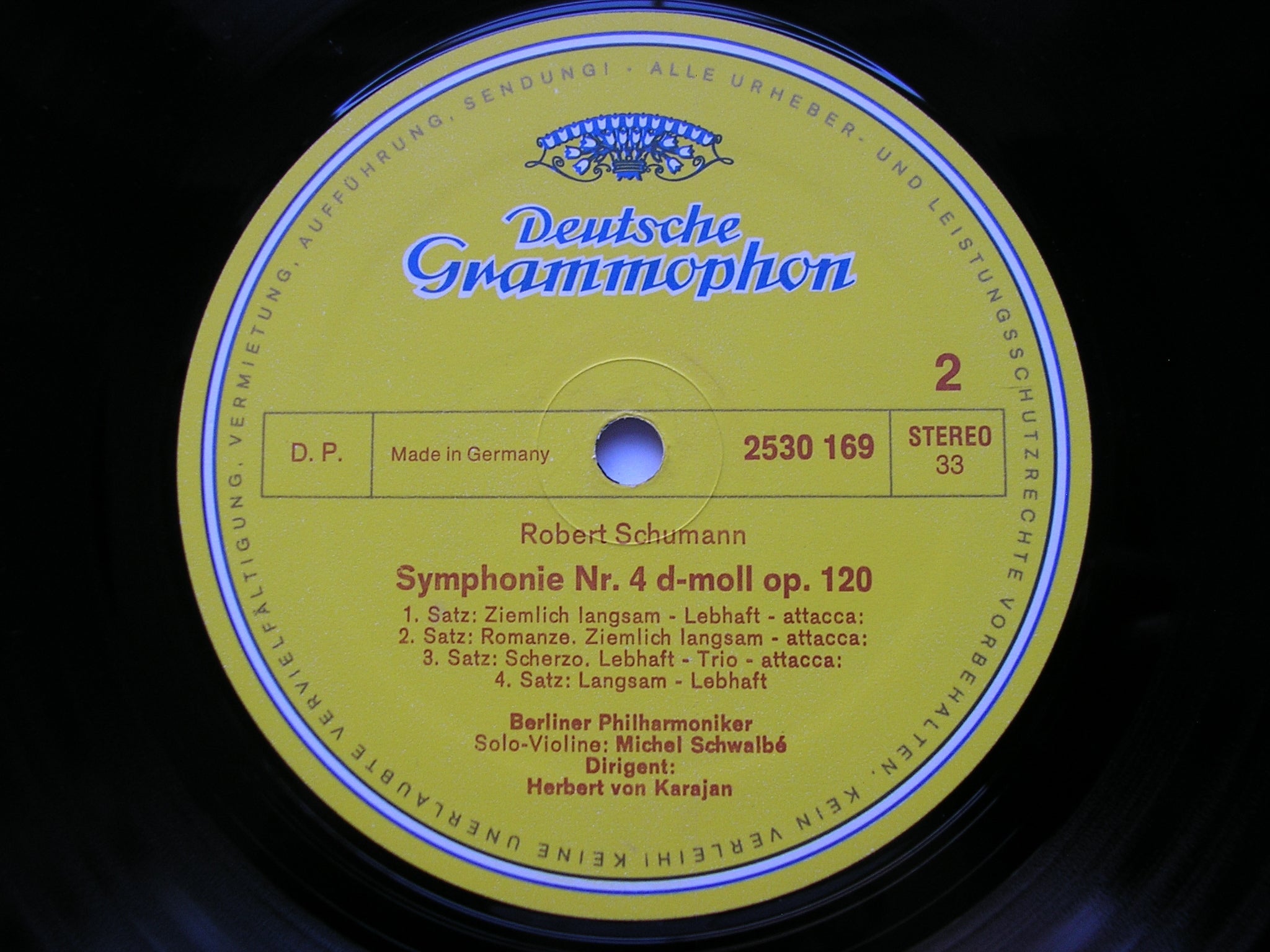 SCHUMANN: THE FOUR SYMPHONIES / OVERTURE, SCHERZO & FINALE Op. 52      KARAJAN / BERLIN PHILHARMONIC  3LP