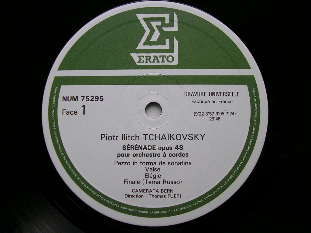 TCHAIKOVSKY: SERENADE FOR STRINGS / SOUVENIR DE FLORENCE   CAMERATA BERN / FURI    NUM 75295