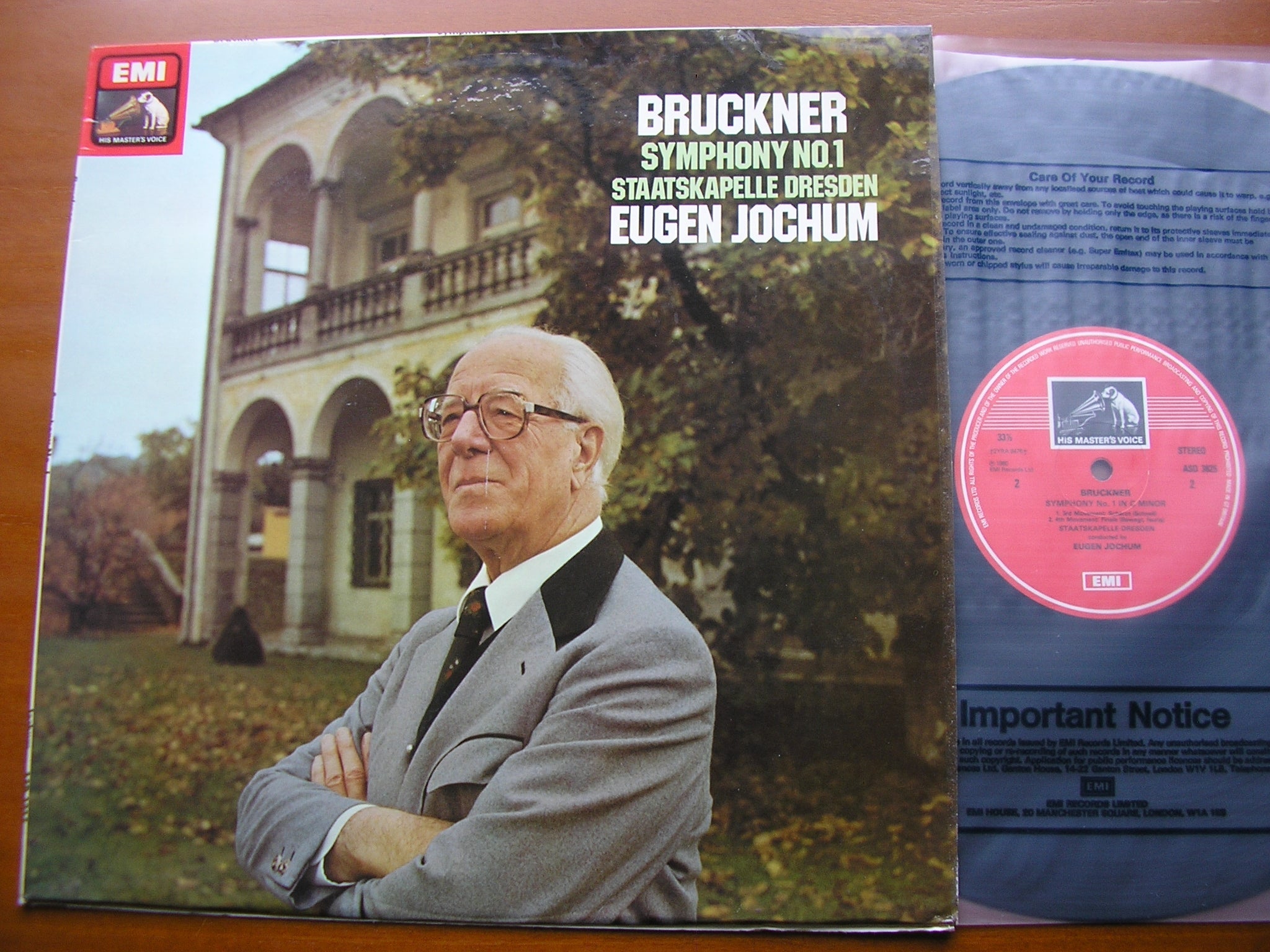 BRUCKNER: SYMPHONY No. 1      JOCHUM / DRESDEN STATE ORCHESTRA     ASD 3825