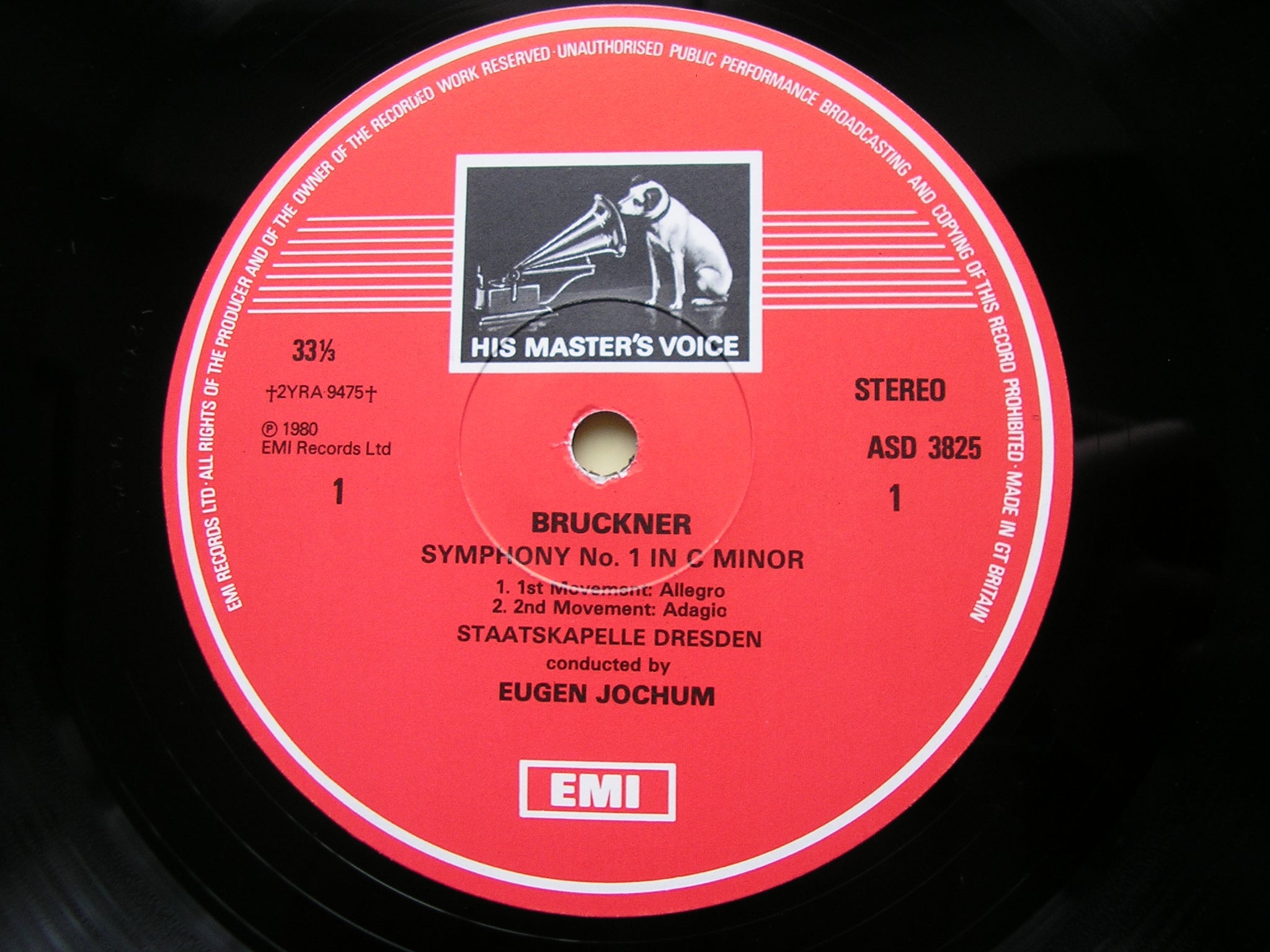 BRUCKNER: SYMPHONY No. 1      JOCHUM / DRESDEN STATE ORCHESTRA     ASD 3825