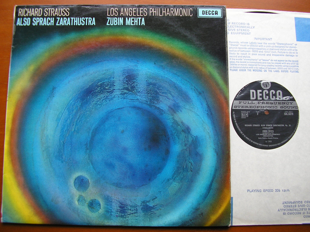 SXL 6379 STRAUSS: ALSO SPRACH ZARATHUSTRA ZUBIN MEHTA / LOS ANGELES PHILHARMONIC