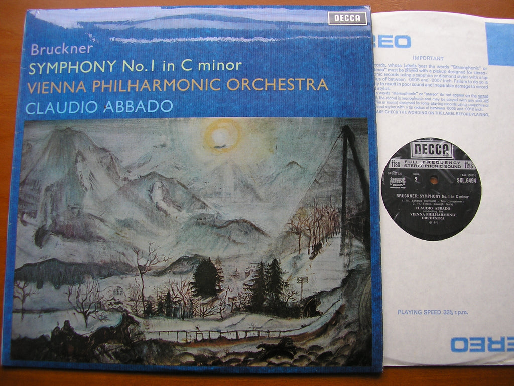 SXL 6494 BRUCKNER: SYMPHONY No. 1 ABBADO / VIENNA PHILHARMONIC
