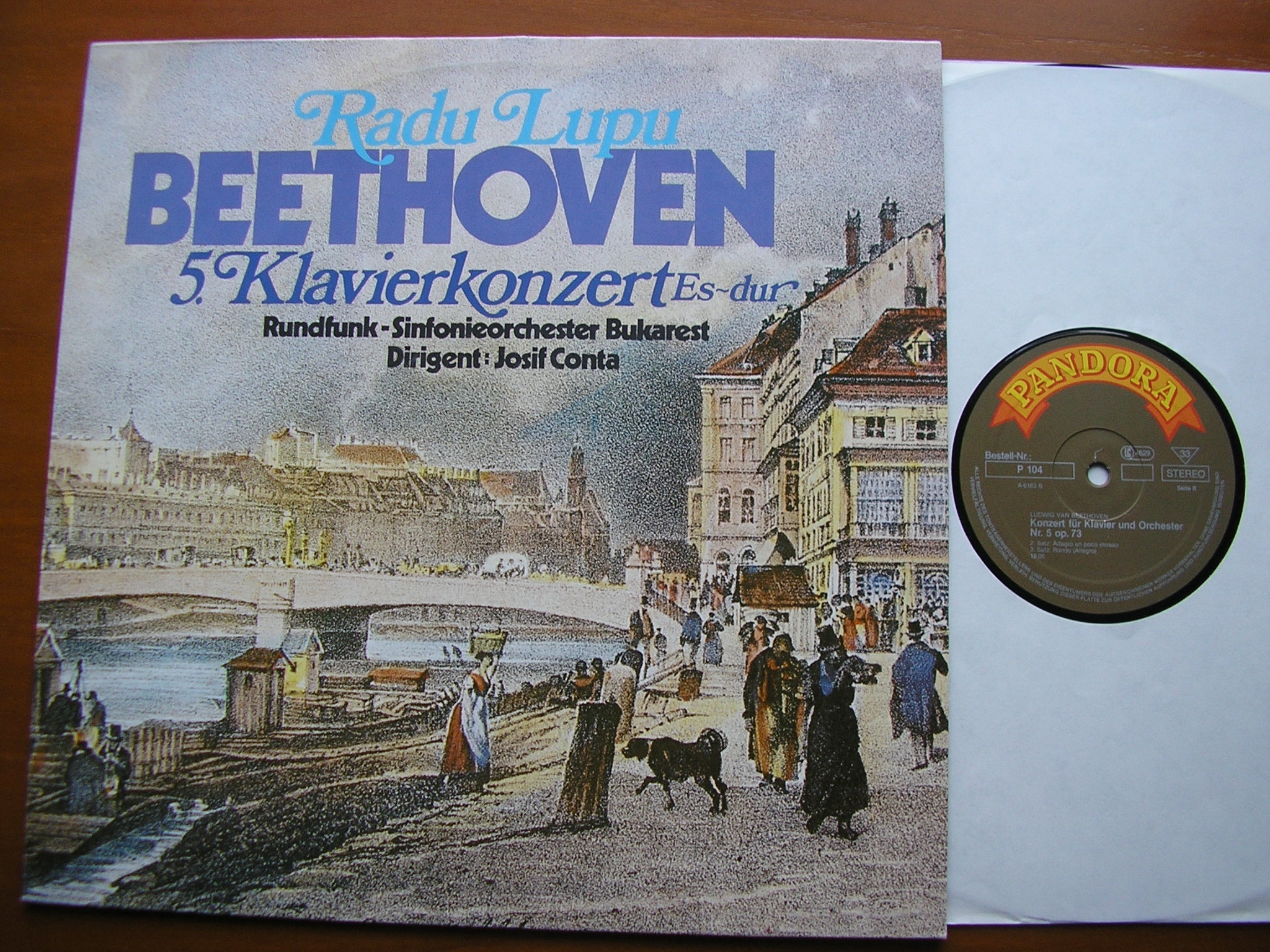 BEETHOVEN: PIANO CONCERTO No. 5 'Emperor'    LUPU / BUCHAREST RADIO ORCHESTRA / CONTA     P104