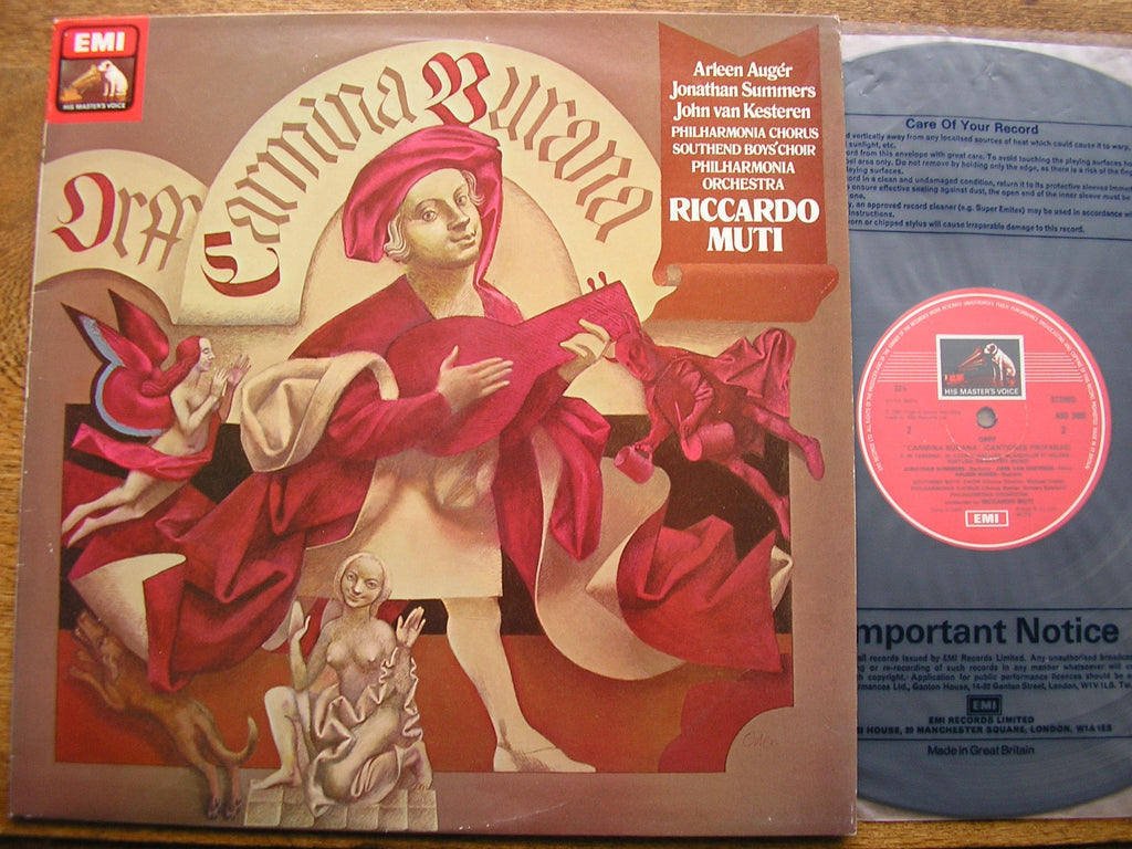 ORFF: CARMINA BURANA SOLOISTS / PHILHARMONIA / RICCARDO MUTI ASD 3900