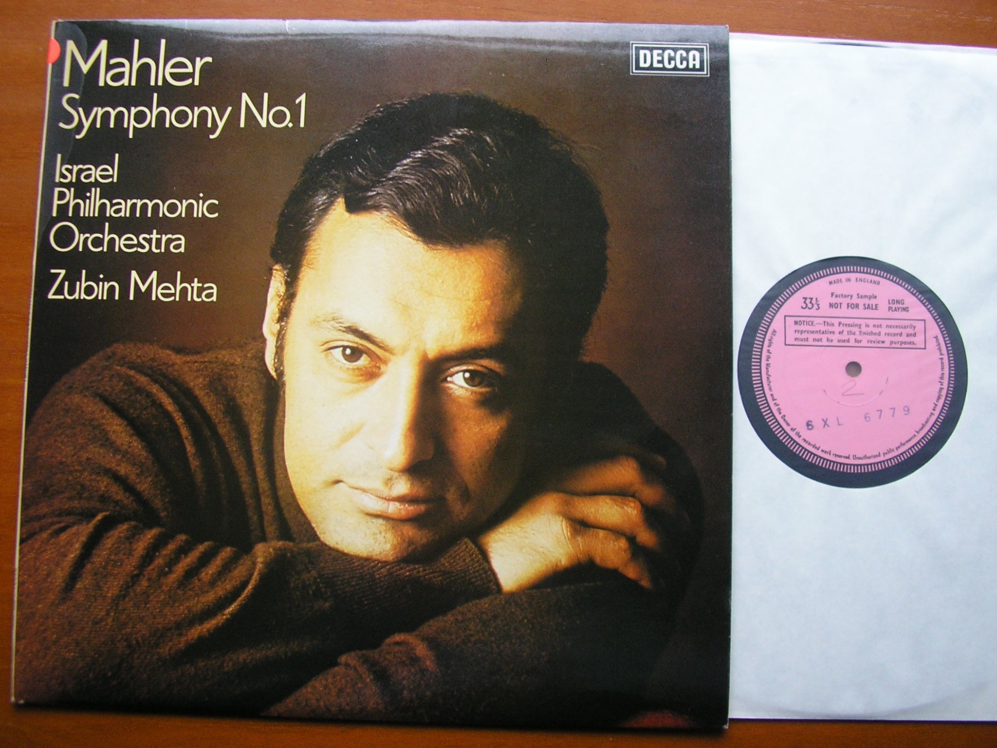 SXL 6779 MAHLER: SYMPHONY No. 1 MEHTA / ISRAEL PHILHARMONIC