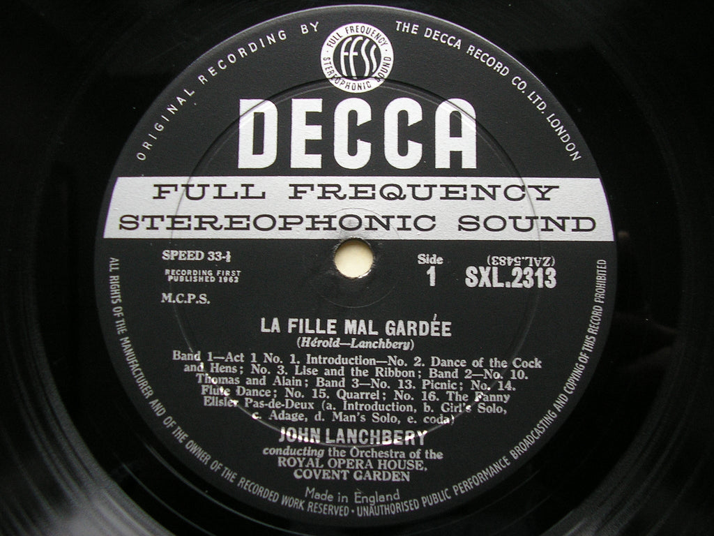 HEROLD: LA FILLE MAL GARDEE     LANCHBERY / OROHCG    ED1     SXL 2313