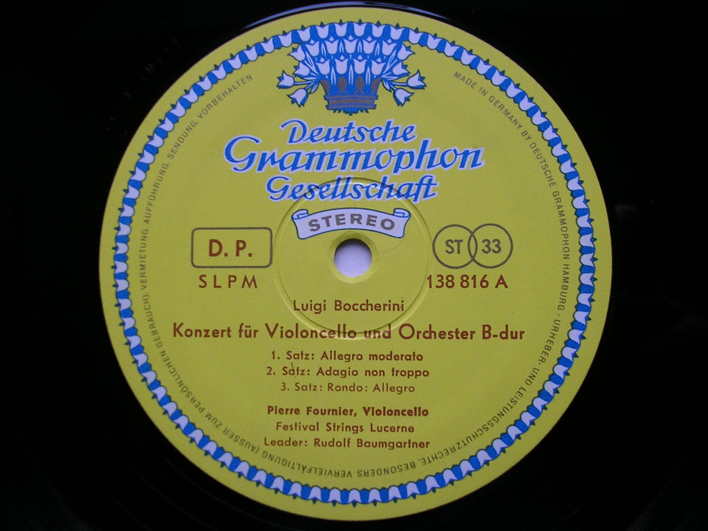 BOCCHERINI & CPE BACH: CELLO CONCERTOS      FOURNIER / FESTIVAL STRINGS LUCERNE / BAUMGARTNER     138 816