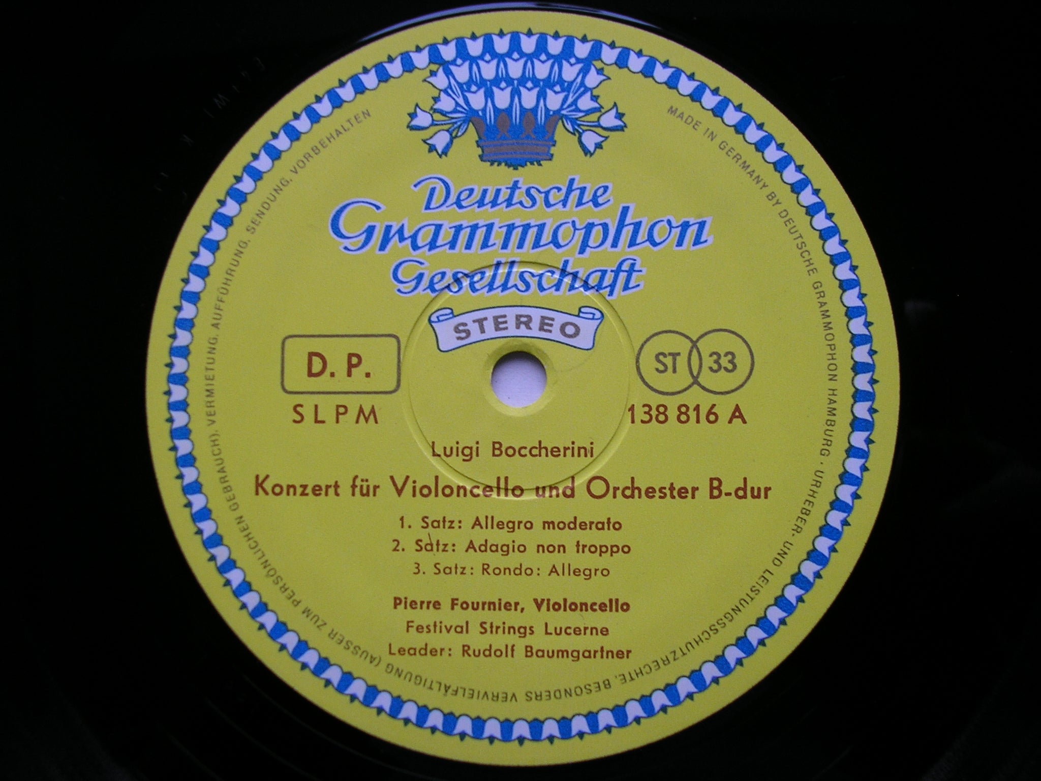BOCCHERINI & CPE BACH: CELLO CONCERTOS      FOURNIER / FESTIVAL STRINGS LUCERNE / BAUMGARTNER     138 816
