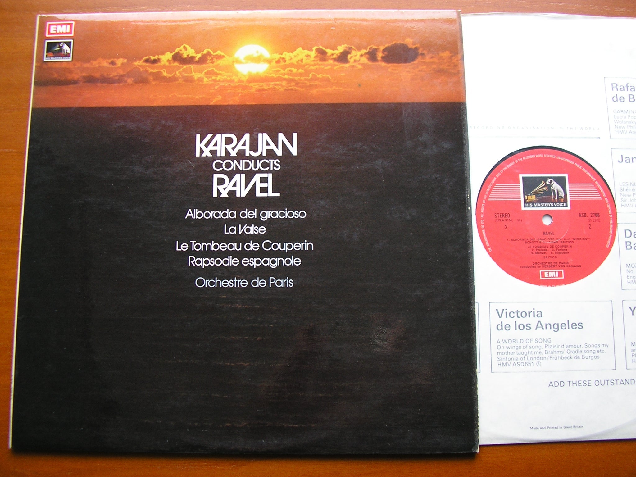RAVEL: ORCHESTRAL WORKS   KARAJAN / ORCHESTRA de PARIS   ASD 2766