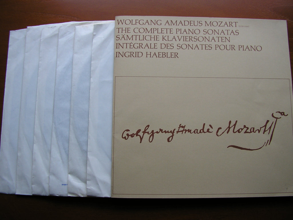 MOZART: THE COMPLETE PIANO SONATAS   INGRID HAEBLER   6 LP SET   AXS 6001