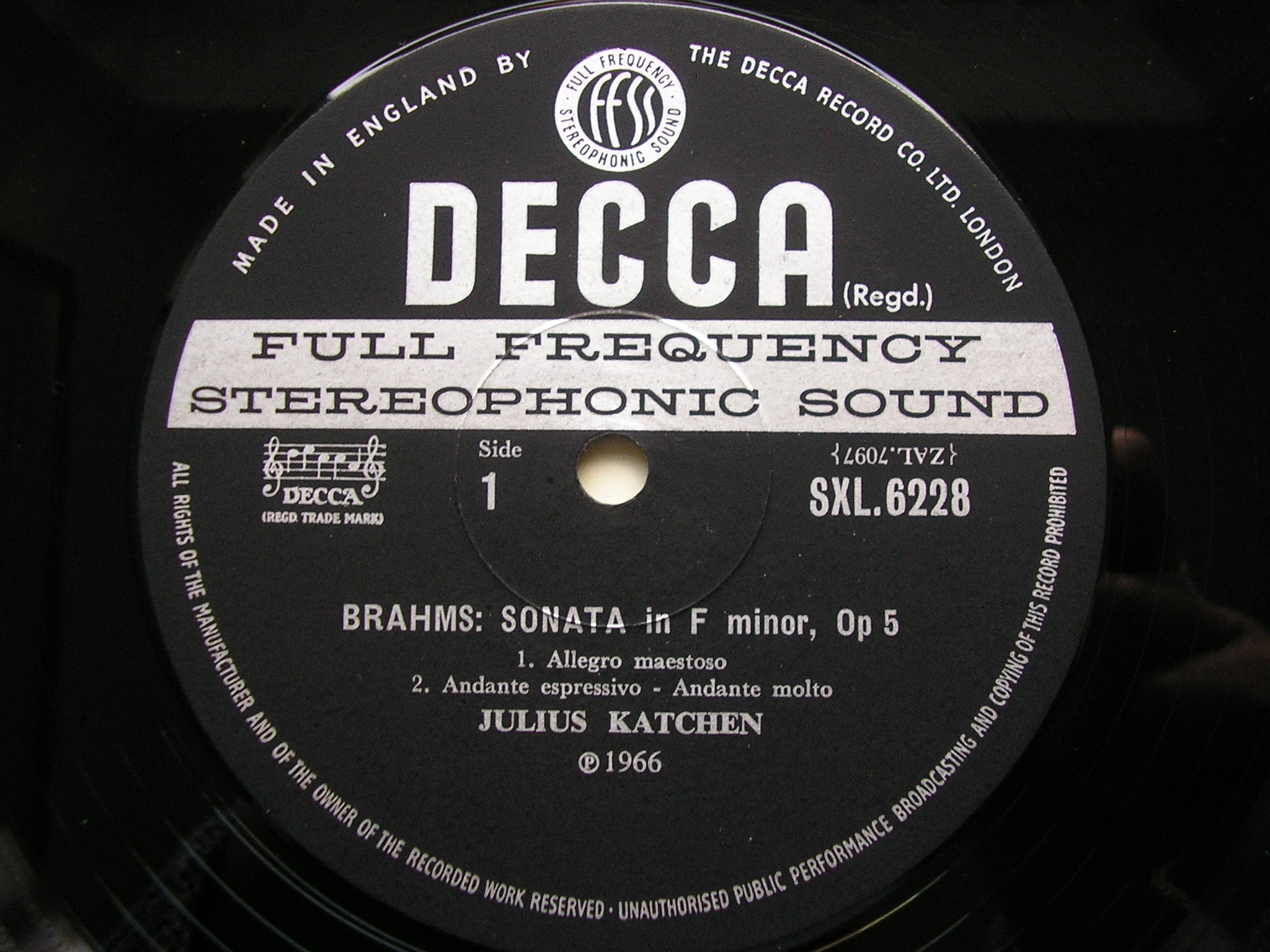 SXL 6105 / 6118 / 6129 / 6160 / 6217 / 6218 / 6219 / 6228 BRAHMS: MUSIC FOR PIANO Volumes 1 - 8 JULIUS KATCHEN