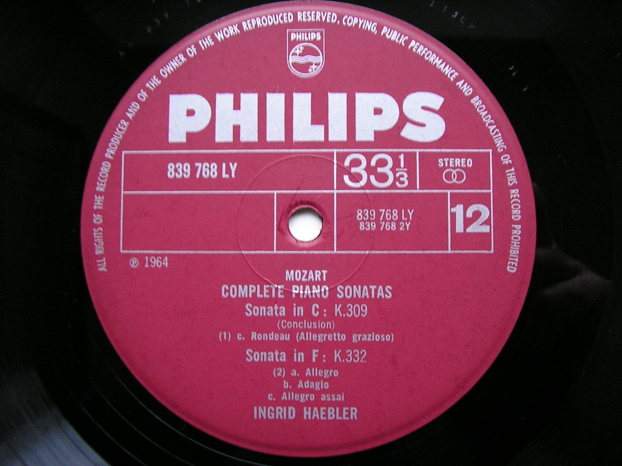 MOZART: THE COMPLETE PIANO SONATAS   INGRID HAEBLER   6 LP SET   AXS 6001
