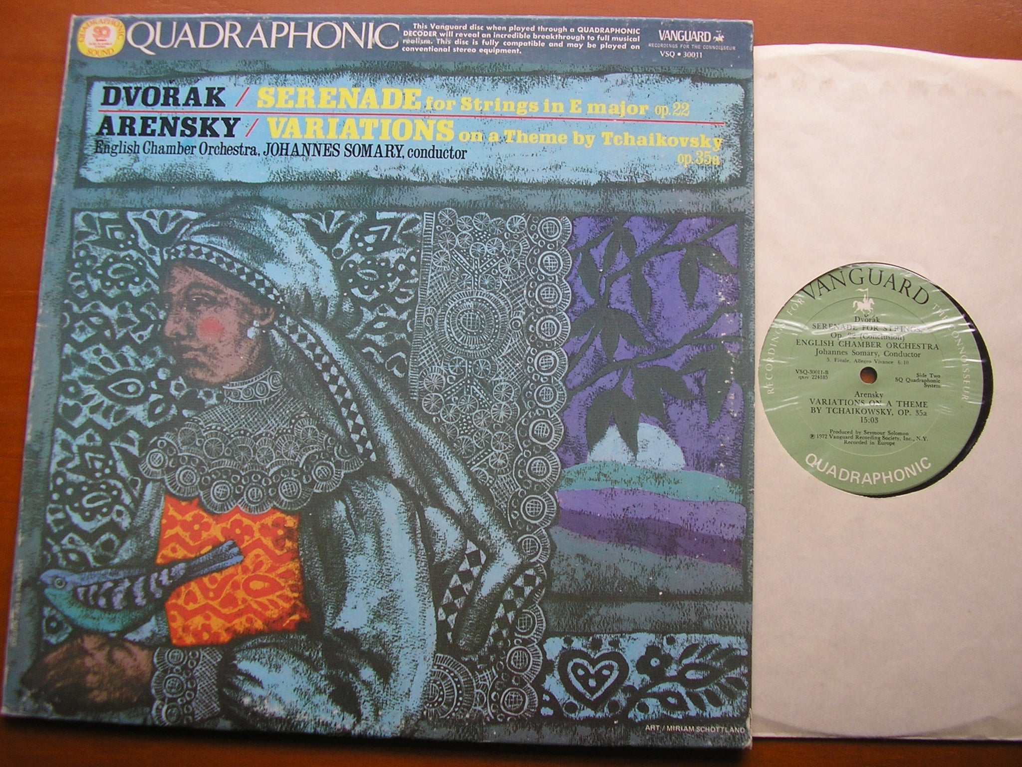 DVORAK: SERENADE FOR STRINGS / ARENSKY: TCHAIKOVSKY VARIATIONS    SOMARY / ENGLISH CHAMBER ORCHESTRA   VSQ 30011