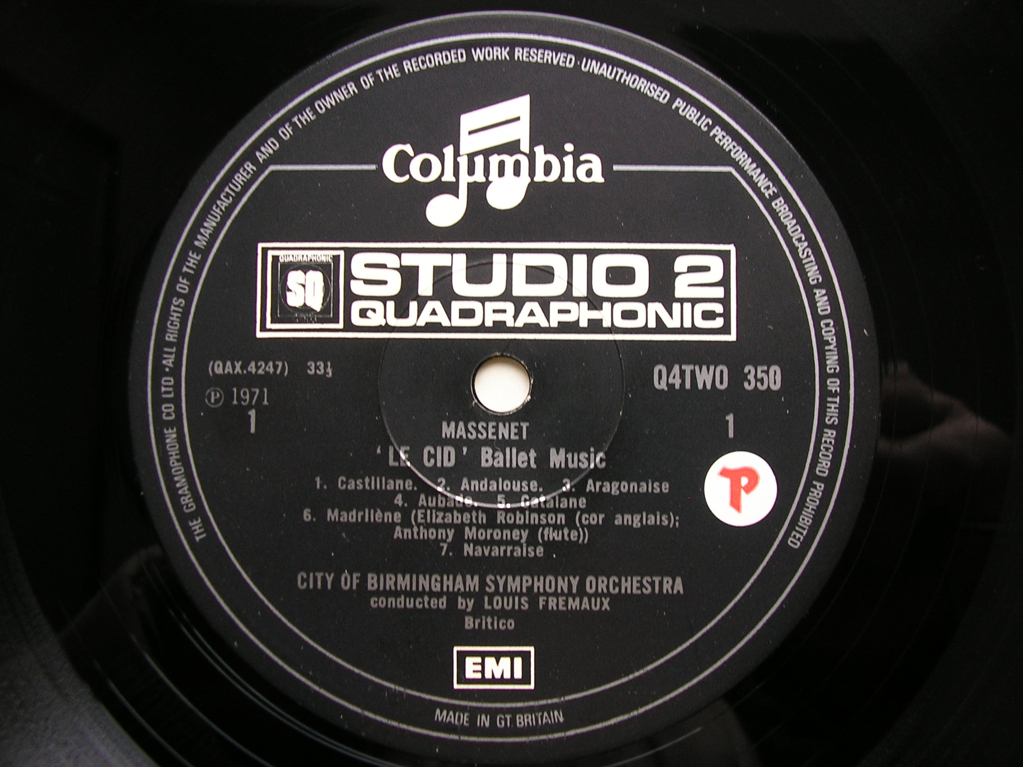 MASSENET: LE CID / SCENES PITTORESQUES    FREMAUX / CITY OF BIRMINGHAM SYMPHONY  Q4TWO 350