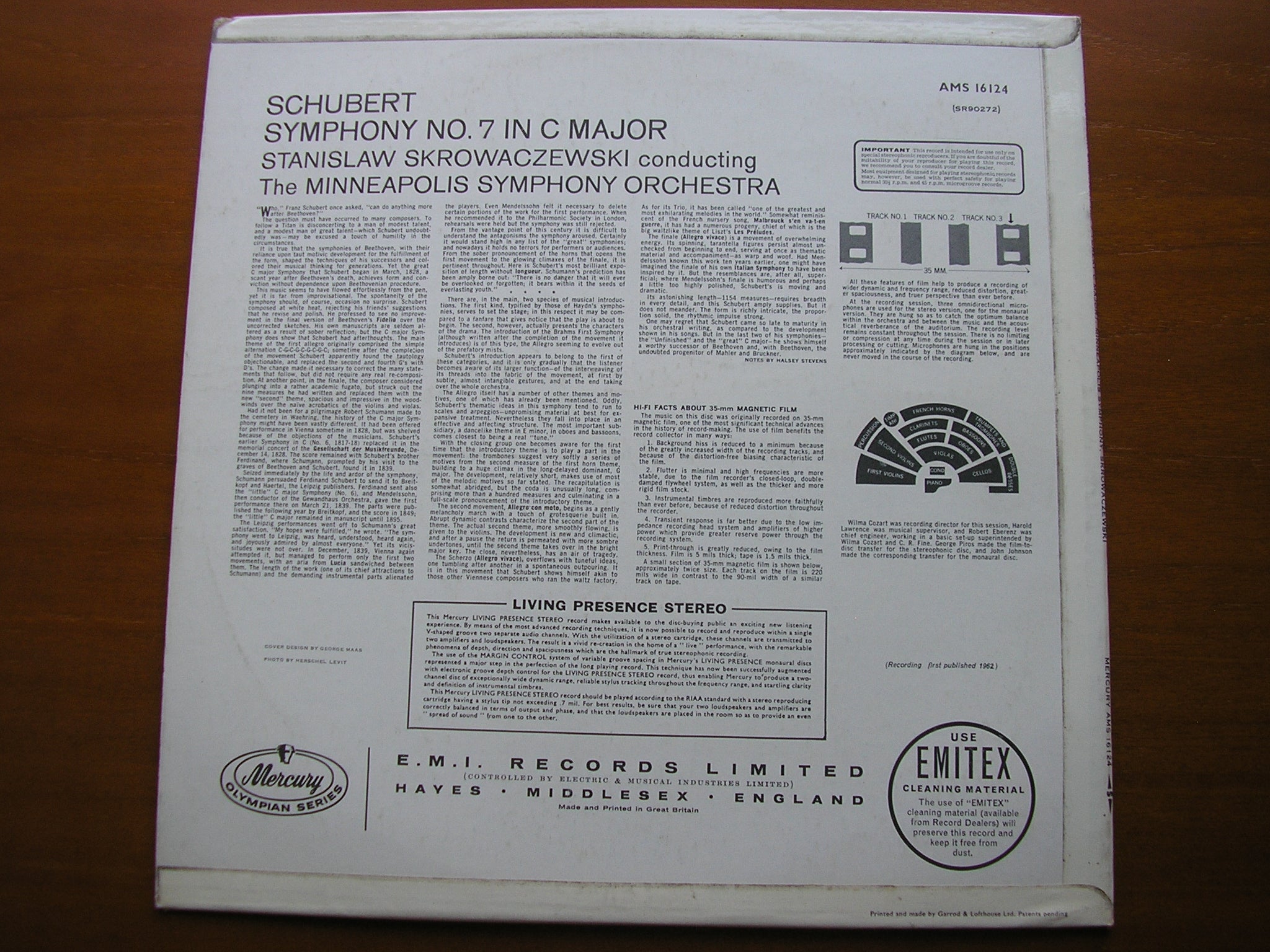 SCHUBERT: SYMPHONY No. 9 'Great C Major'    SKROWACZEWSKI / MINNEAPOLIS SYMPHONY    AMS 16124