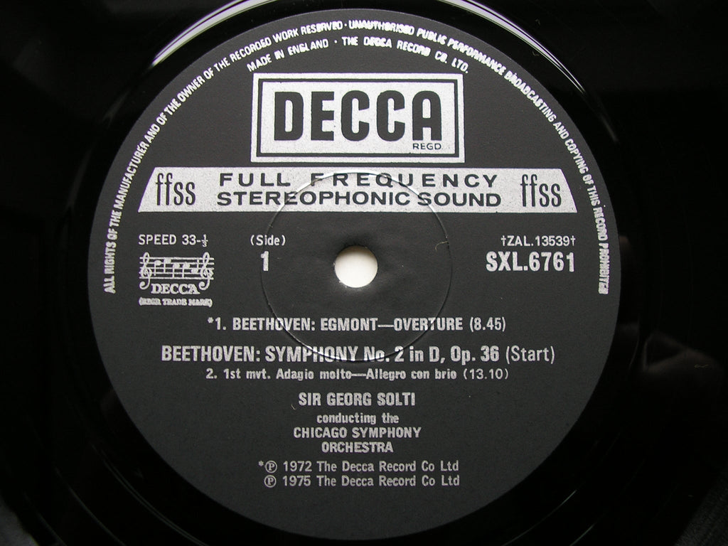 BEETHOVEN: THE NINE SYMPHONIES / FOUR OVERTURES   SOLTI / CHICAGO SYMPHONY  9 LP SET