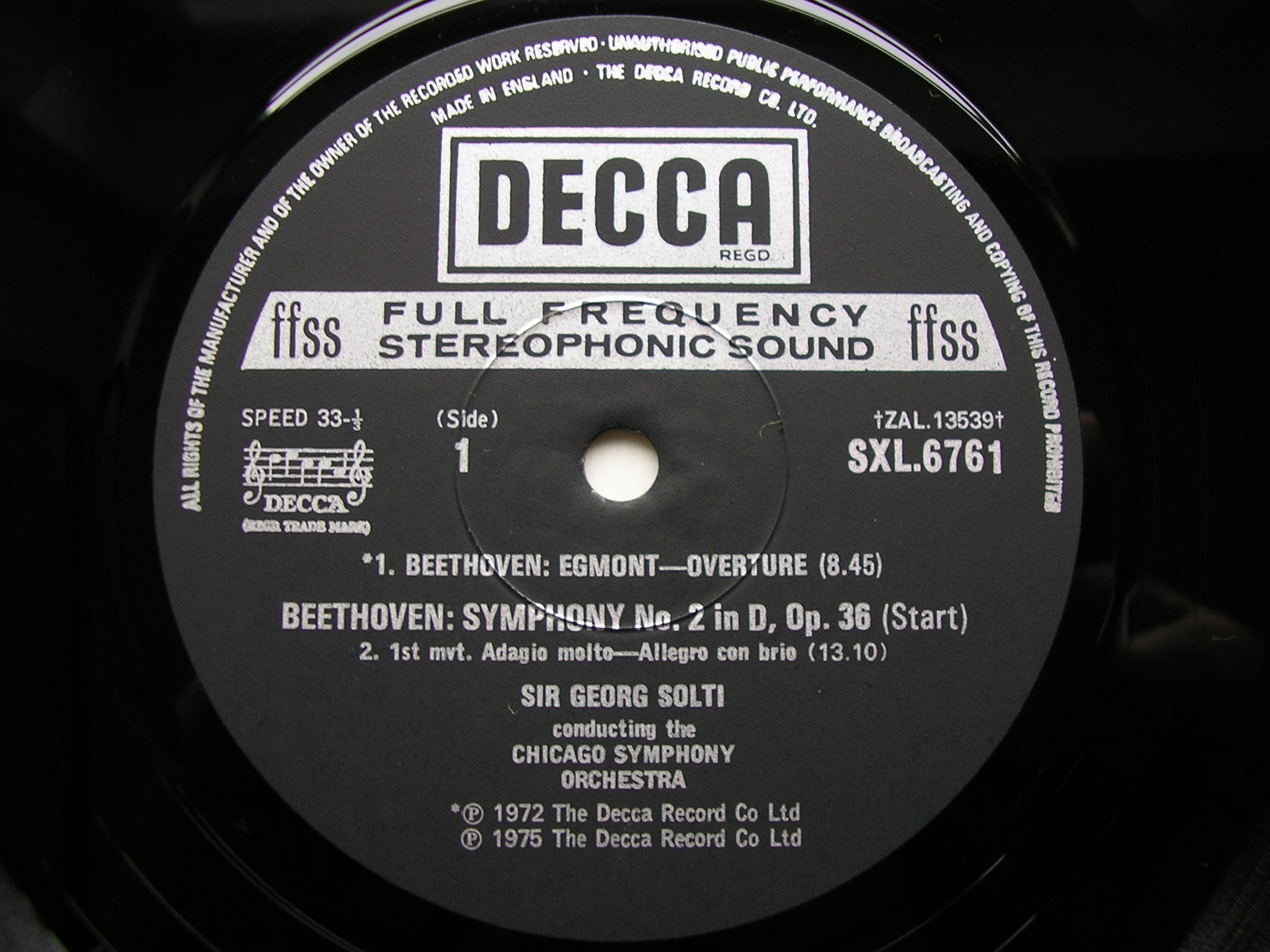 BEETHOVEN: THE NINE SYMPHONIES / FOUR OVERTURES   SOLTI / CHICAGO SYMPHONY  9 LP SET