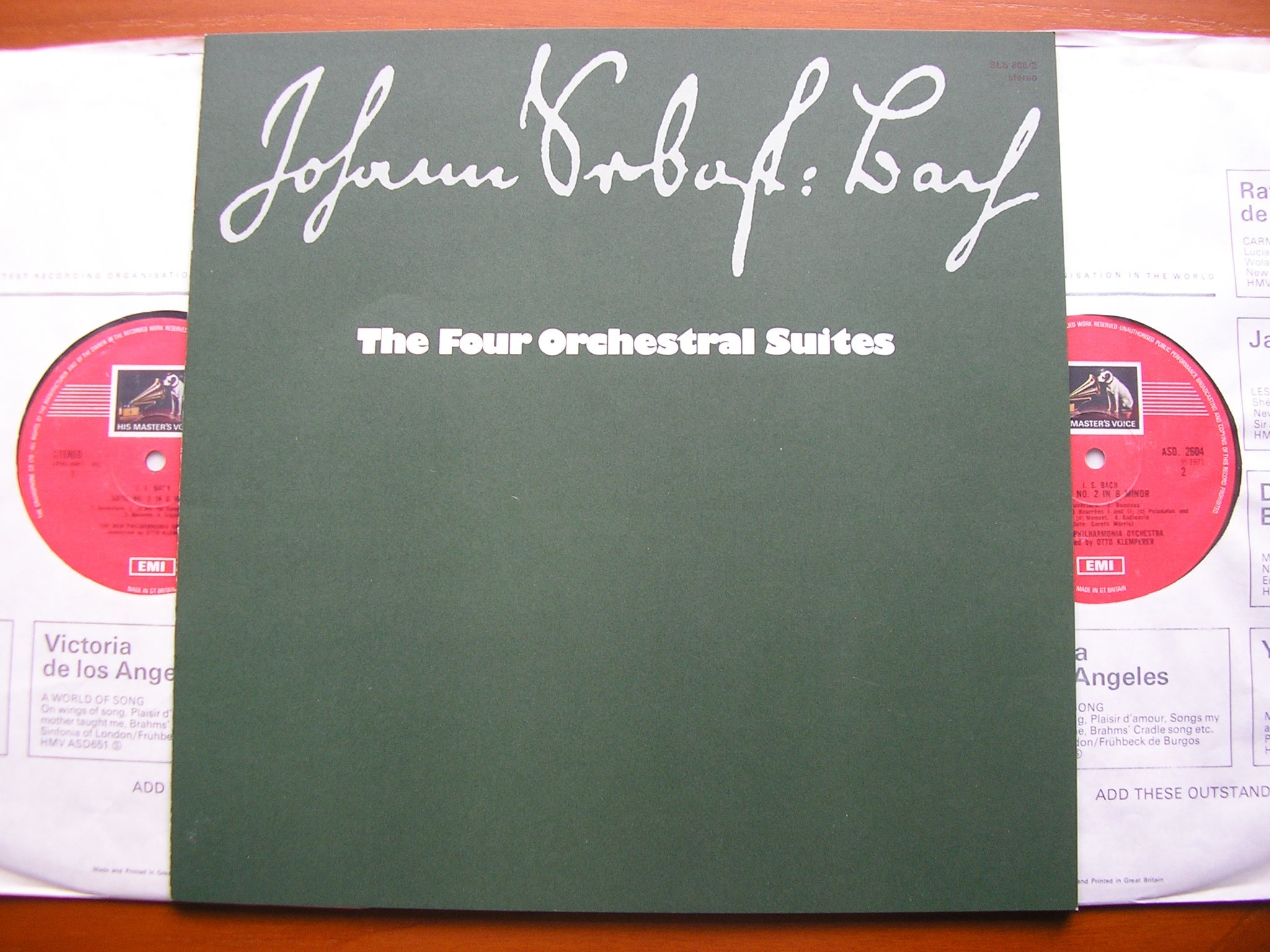 BACH: FOUR ORCHESTRAL SUITES    KLEMPERER / NEW PHILHARMONIA   2LP SET   SLS 808