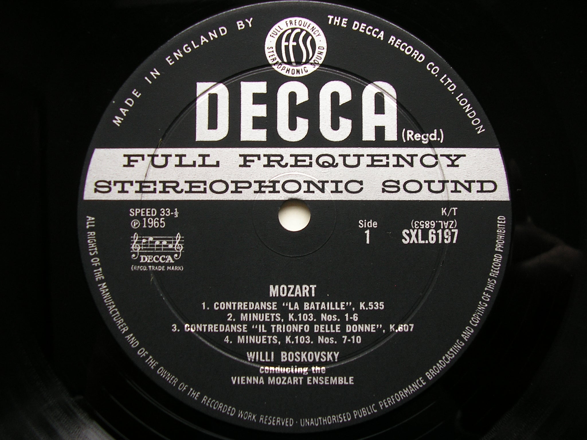 MOZART: COMPLETE DANCES & MARCHES  BOSKOVSKY / VIENNA MOZART ENSEMBLE Decca 10LP