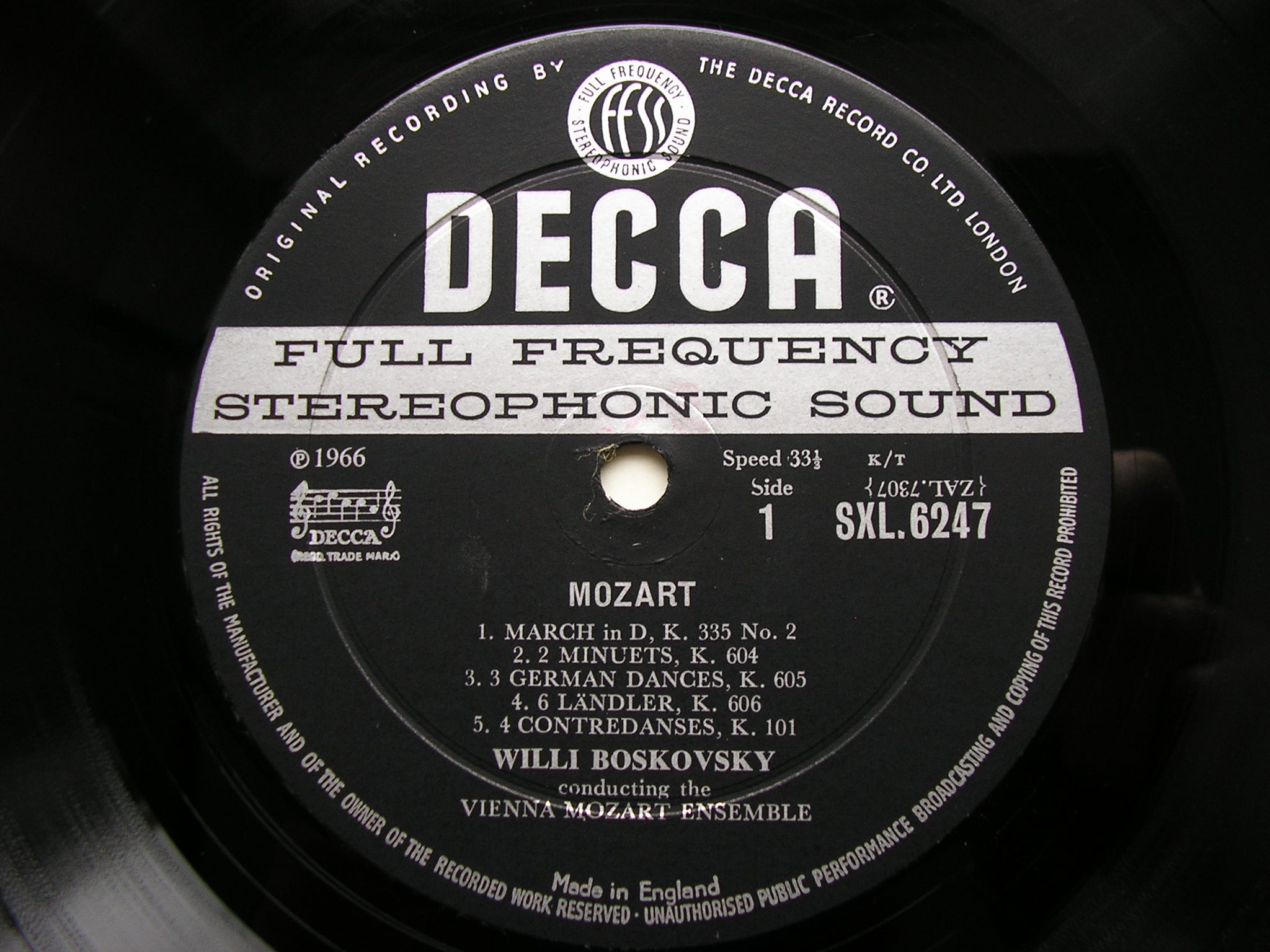 MOZART: COMPLETE DANCES & MARCHES  BOSKOVSKY / VIENNA MOZART ENSEMBLE Decca 10LP