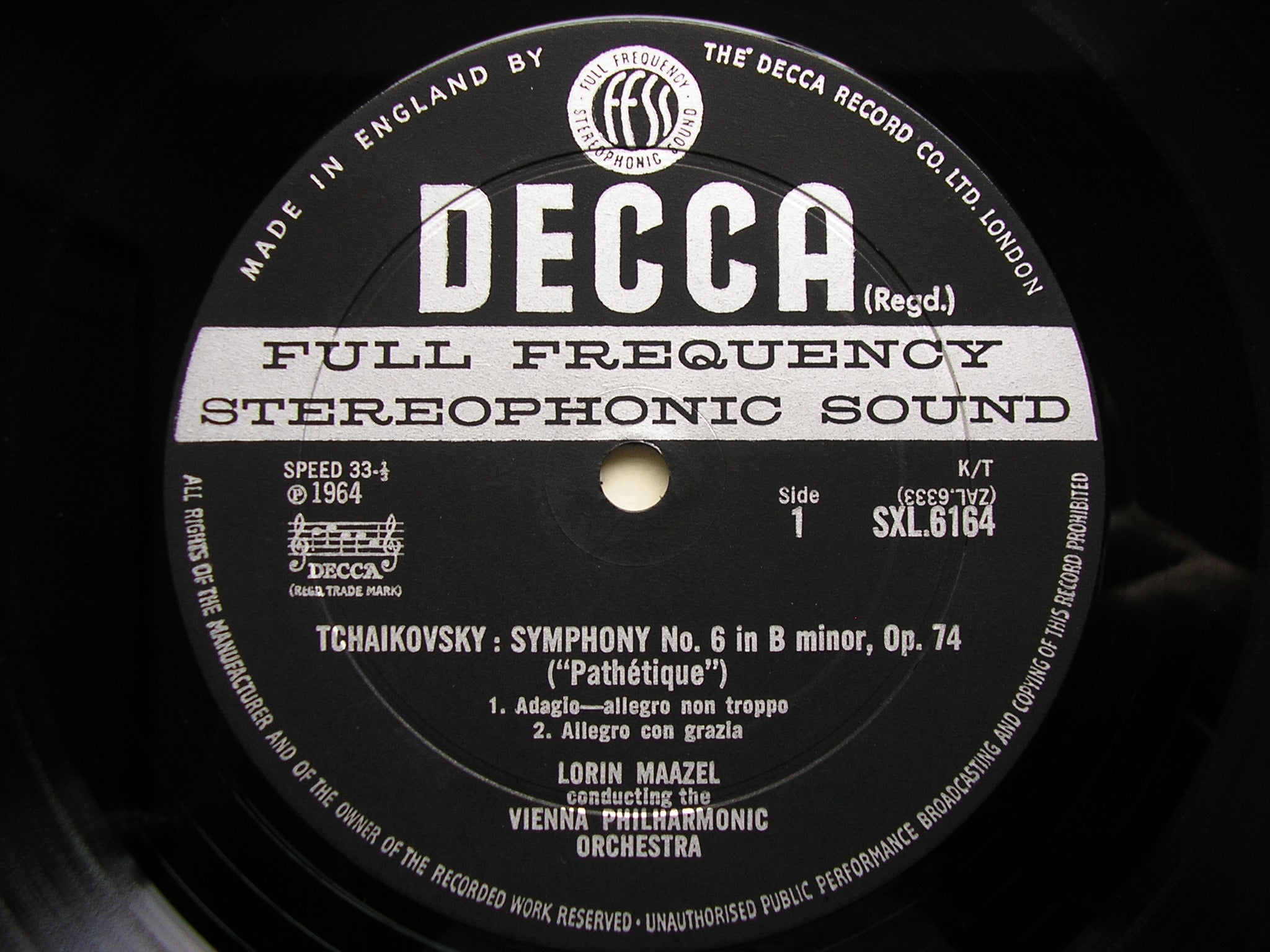 SXL 6085 / 6157 / 6159 / 6162 / 6163 / 6164 TCHAIKOVSKY: SIX SYMPHONIES MAAZEL / VIENNA PHILHARMONIC ORCHESTRA
