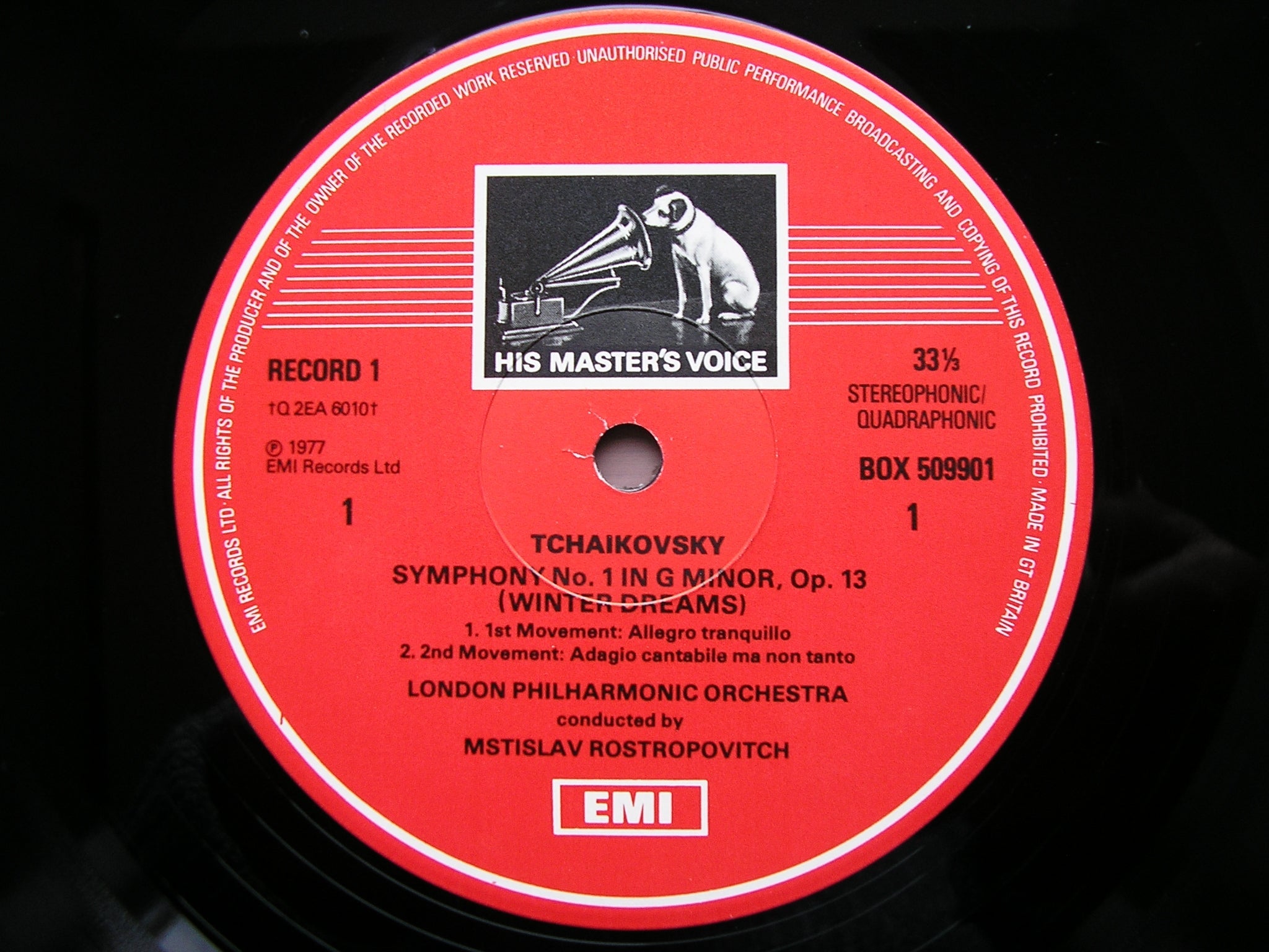 TCHAIKOVSKY: THE COMPLETE SYMPHONIES   ROSTROPOVITCH / LONDON PHILHARMONIC  7 LP   SLS 5099
